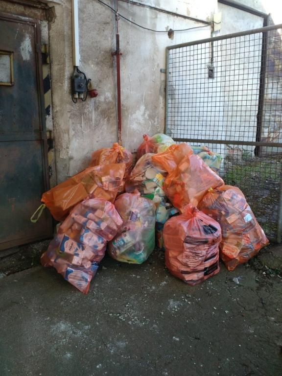 první svoz tříděného odpadu