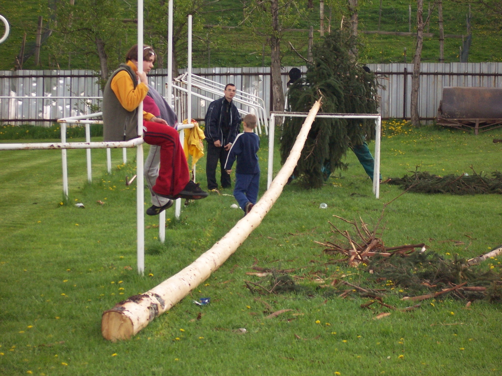 Stavění májky 2008