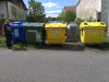 rozvoz kontejnerů na tříděný odpad 6.5.2020 - Hořetice u kostela